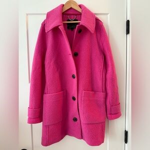 J. Crew Pink Italian Boiled Wool Jacket